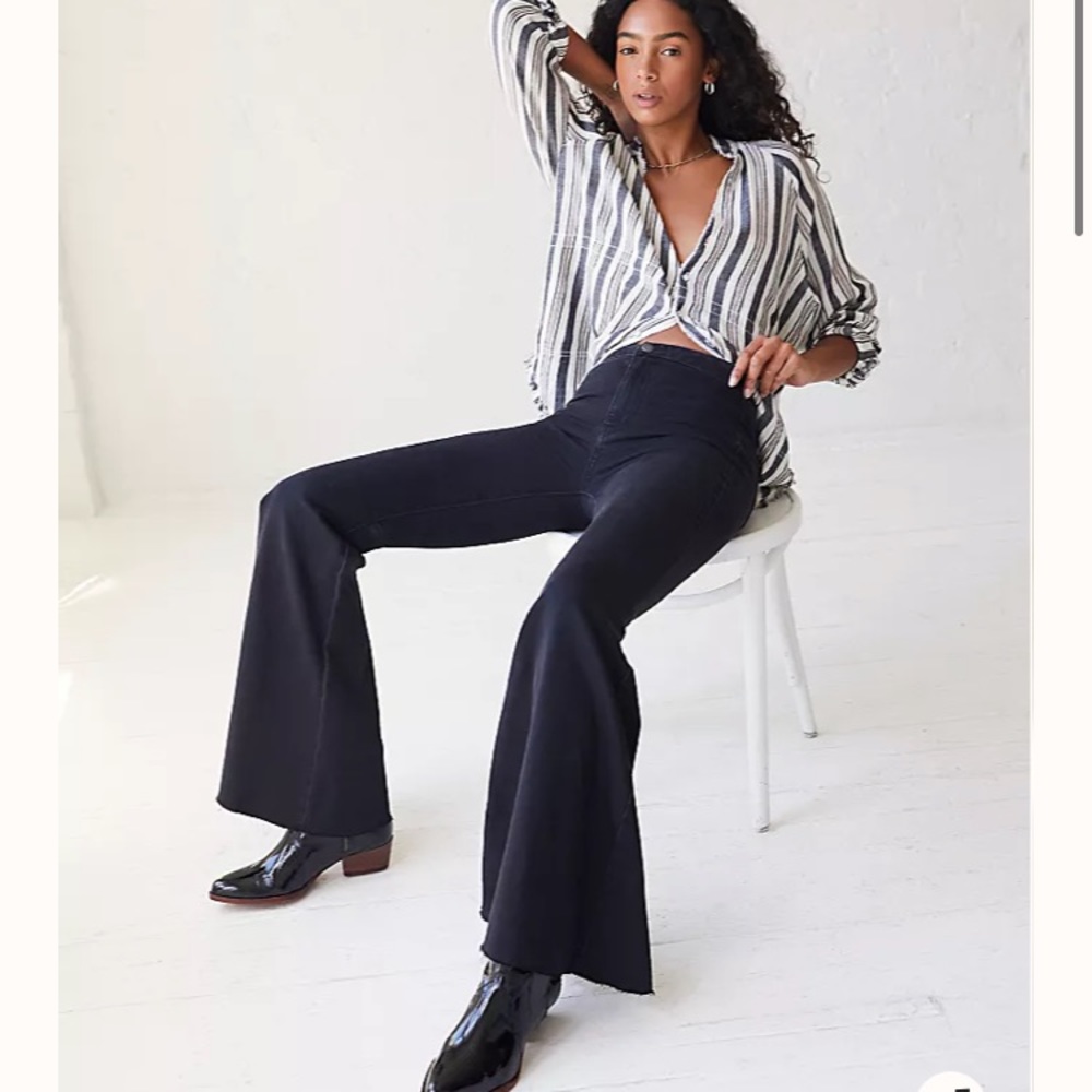 Just float on flare jeans - free people